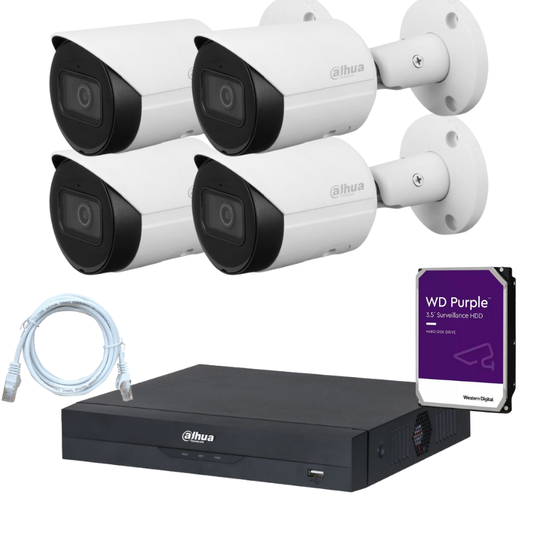 Kit de 4 caméras de surveillance DAHUA - Série Wizsense