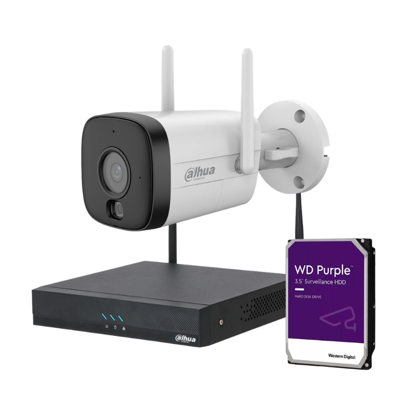 Kit de 1 caméra de surveillance extérieure DAHUA - WiFi sans fil