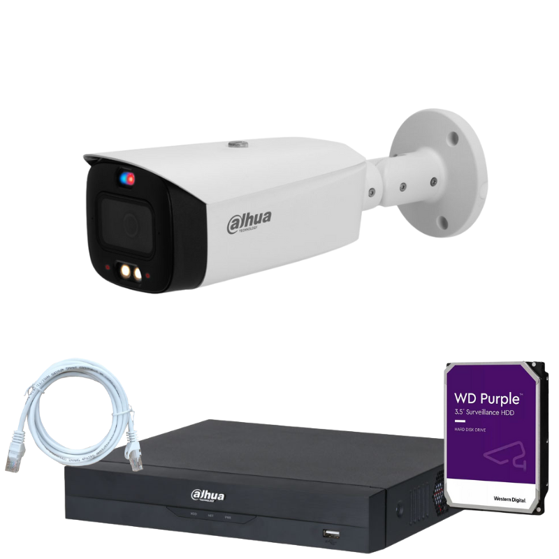 Kit de 1 caméra de surveillance extérieure DAHUA - Série TiOC